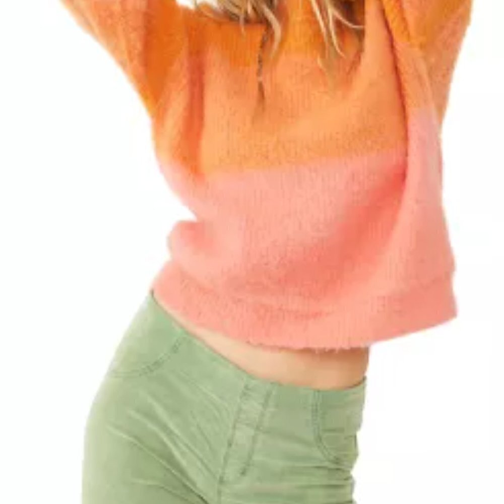 New Free People Autumn Sky Pullover Autumn Sky Combo Sweater NWT Size Small - Picture 3 of 13